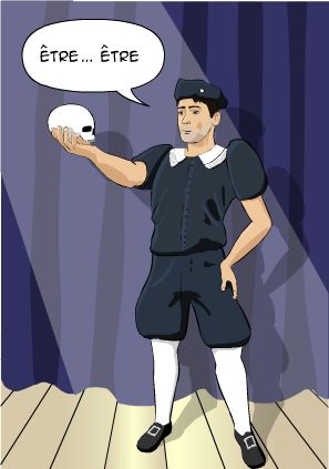 Illustration på "Hamlet"