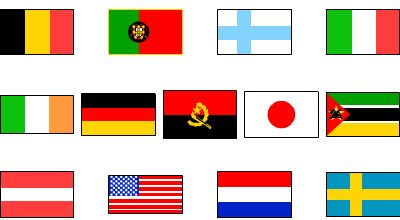 Illustrationer på nationsflaggor